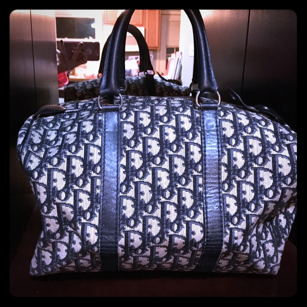 Authentic Dior Boston Bag - monogrammed